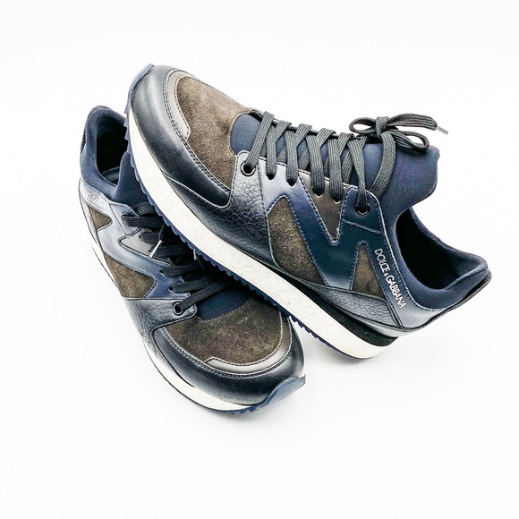 Dolce & Gabbana Leather Trainers Sneakers - Picture 2 of 5